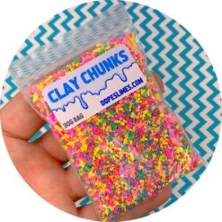 Rainbow Pebble Chunk Sprinkles 8 Rainbow Pebble Chunk Sprinkles -Dope Slimes IMG 7185