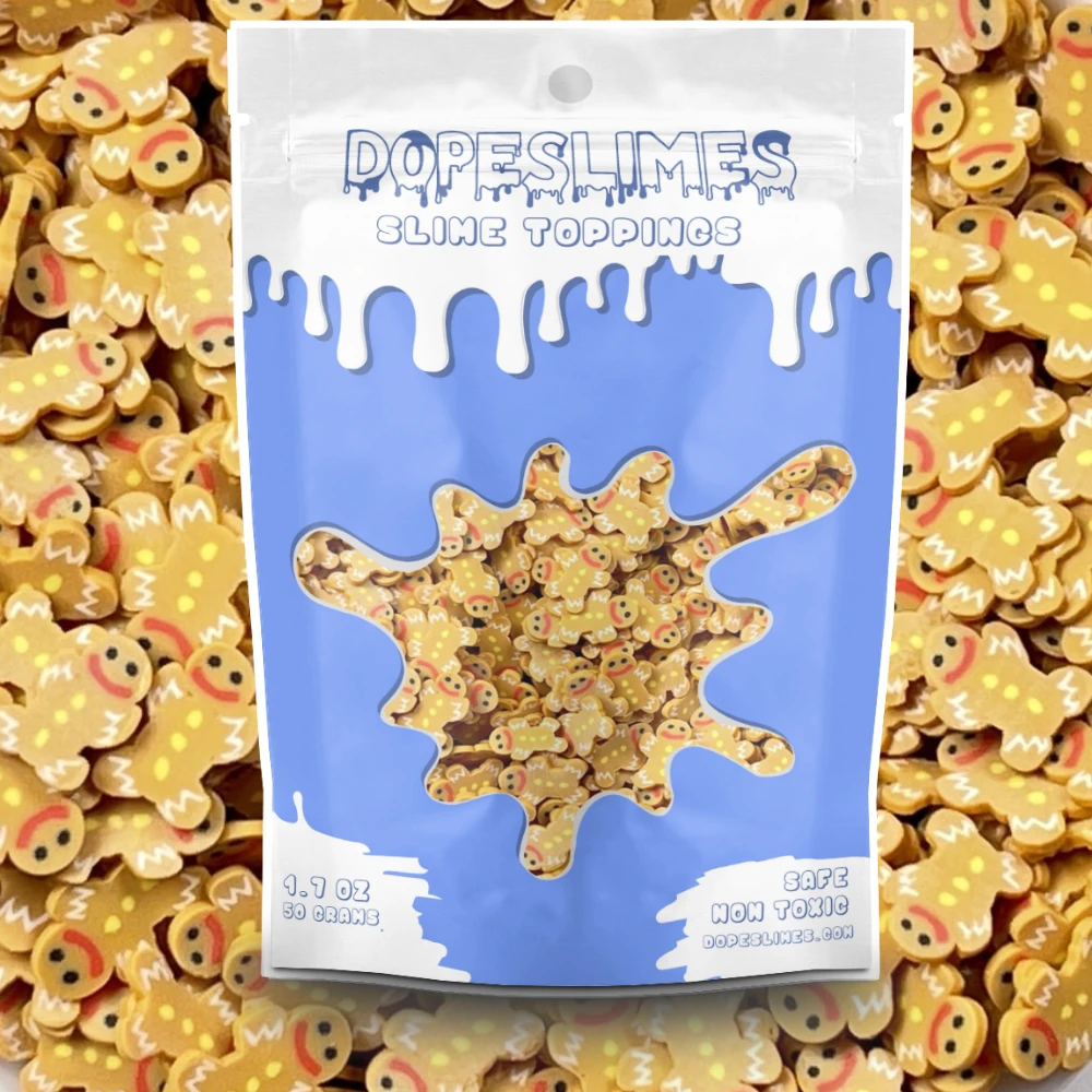 Gingerbread Man Fimo Slices 4 Gingerbread Man Fimo Slices - Image 2