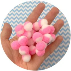 Duo Colored Pom Poms -Dope Slimes image 22e839b9 a524 4ff6 97af 542897e0f786