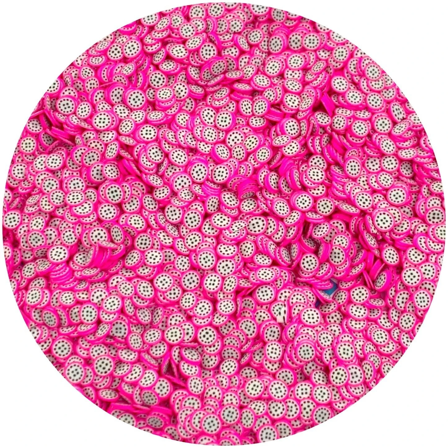 Dragon Fruit Fimo Slices 4 Dragon Fruit Fimo Slices - Image 2