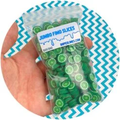Jumbo Lime Fimo Slices -Dope Slimes image 3ec9af4c efe1 4220 b1e2 e1244a67a7ff