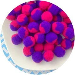 Duo Colored Pom Poms -Dope Slimes image 4df623e2 ffb2 4d51 938e 871b983b0376