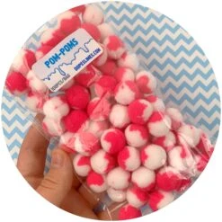 Duo Colored Pom Poms -Dope Slimes image 4e9de563 e88d 4c12 964c 971a08939027