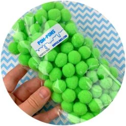 Single Colored Pom Poms -Dope Slimes image 70e34999 4260 45a5 8dcd cf62104a26a0