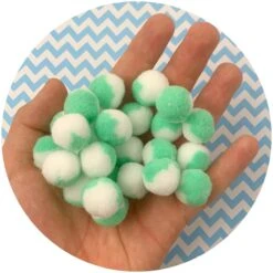 Duo Colored Pom Poms -Dope Slimes image 86dca9a0 e309 4ec4 b97d 49f2ab1ac966