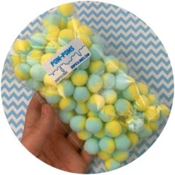 Duo Colored Pom Poms -Dope Slimes image cb38f01d 7d17 45f6 9865 6f65d1a6fde1