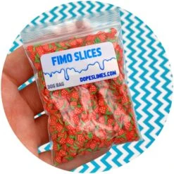 Strawberry Fimo Slices 8 Strawberry Fimo Slices -Dope Slimes image d9db89a8 768e 4110 abcc b17302362615